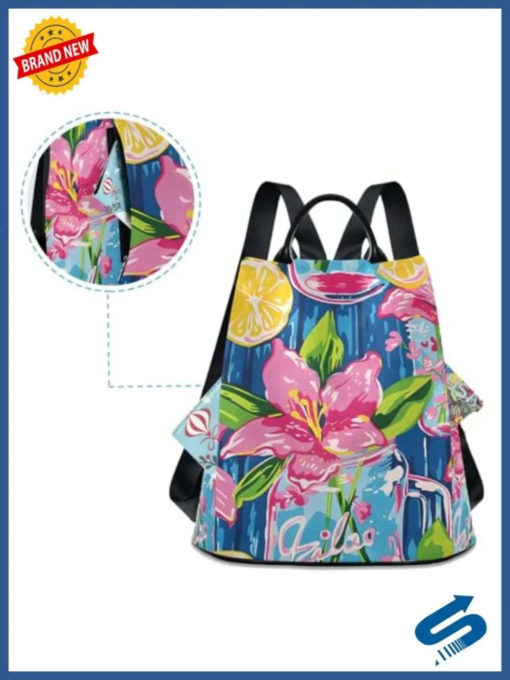 Anti-Theft Fashion Backpack Purse for Women, 3-in-1 Carry, 13.4x5.9x15, 290